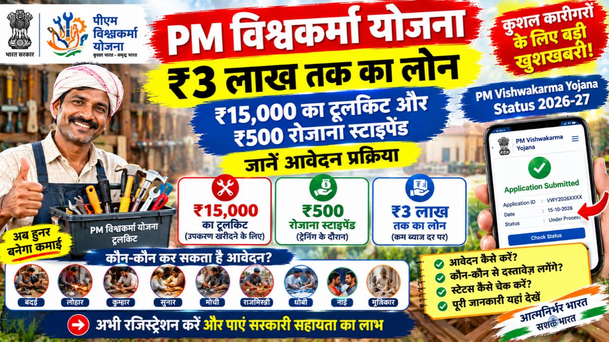 PM Vishwakarma Yojana Status 2026-27