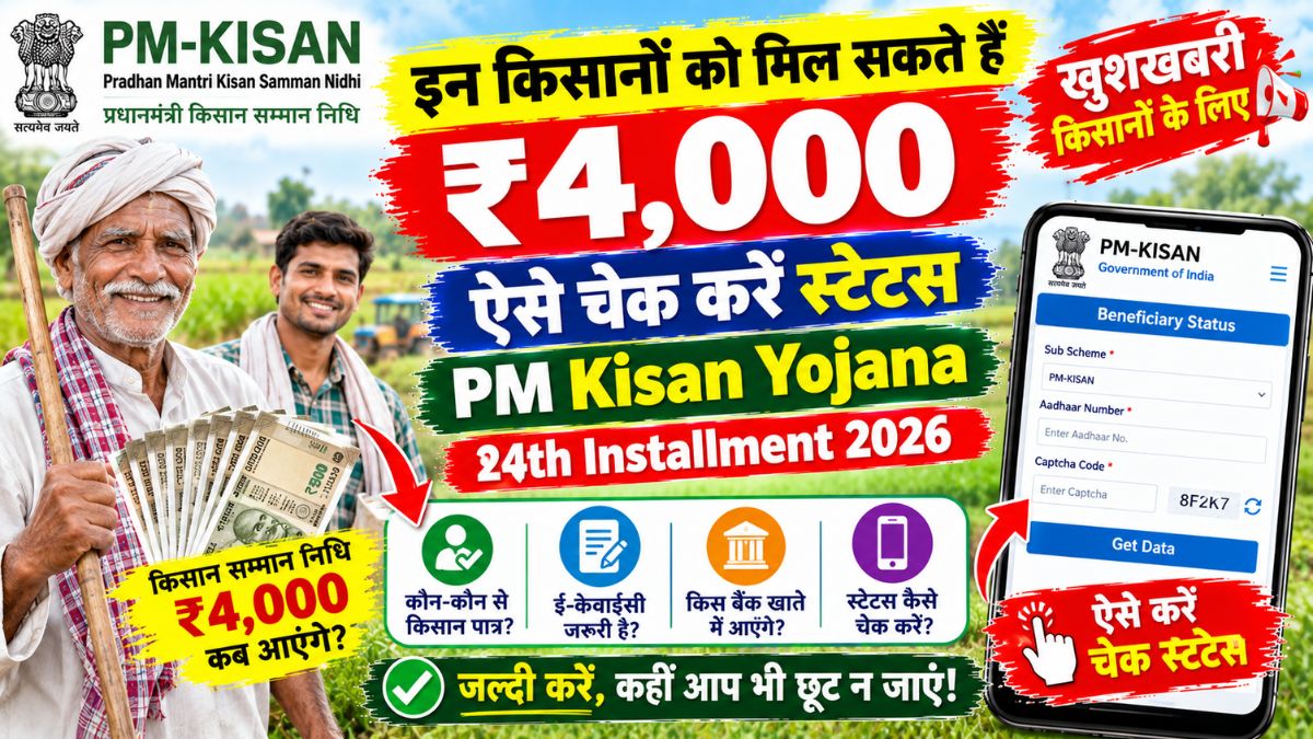 PM Kisan Yojana 24th Installment 2026
