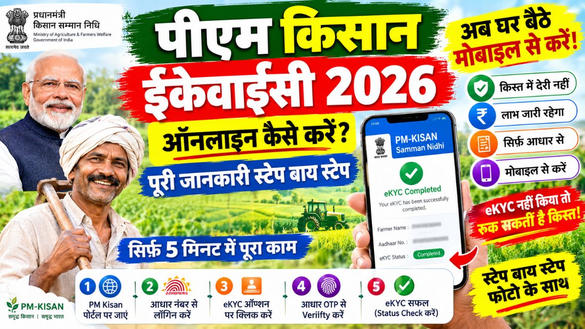 PM Kisan ekyc 2026
