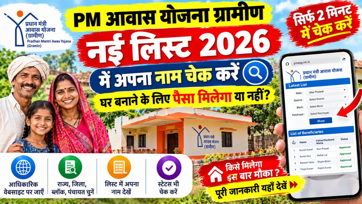 PM Awas Yojana Gramin New List 2026
