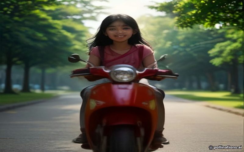 कॉलेज जाने वाली छात्राओं के लिए स्कूटी से आवागमन होगा आसान